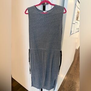 GAP Heather Gray Sleeveless cotton dress side ties. Size small.